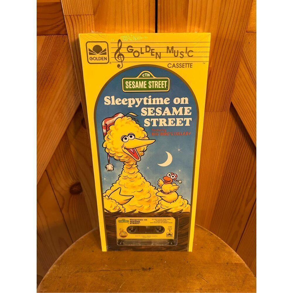 Vtg 1977 golden music, sesame Street sleepy Time on Sesame Street sealed(8005)